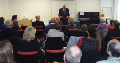 Dr. Ronnie Delany 1956 Olympic gold medallist addresses conference